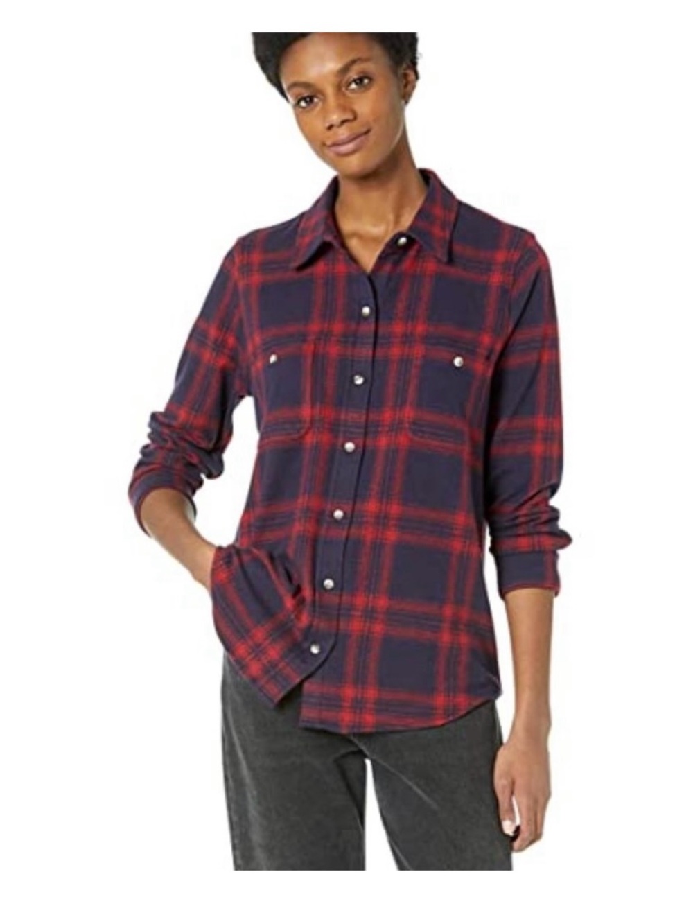Faherty Legend Sweater Shirt Red Plaid medium